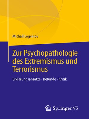 cover image of Zur Psychopathologie des Extremismus und Terrorismus